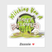 Sticker Ajouter Un Texte De Nom, Vous Sortir D'Un Hallowee (Feuille)