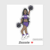 Sticker Ajouter une équipe Cheval Purple /White/ Black (Feuille)