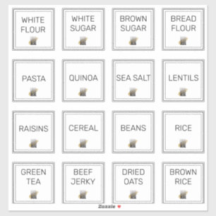 Sticker Ajouter votre logo Stockage de cuisine professionn