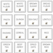 Sticker Ajouter votre logo Stockage de cuisine professionn (Devant)