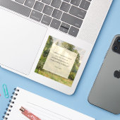 Sticker Ajouter votre propre devis Peinture Paysage Vintag (Ordinateur portable avec iPhone)