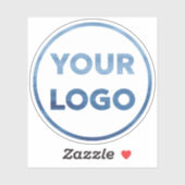 Sticker Ajouter votre propre logo d'entreprise (Feuille)