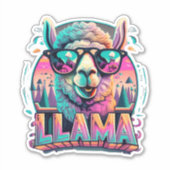 Sticker Ajoutez vos objets avec des décalques Llama Vinyl (Devant)