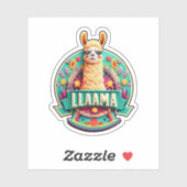 Sticker Ajoutez vos objets avec des décalques Llama Vinyl (Feuille)