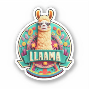 Sticker Ajoutez vos objets avec des décalques Llama Vinyl
