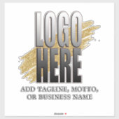 Sticker Ajoutez votre logo et votre entreprise professionn (Feuille)