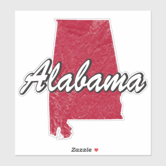 Sticker Alabama (Feuille)