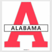 Sticker Alabama (Feuille)