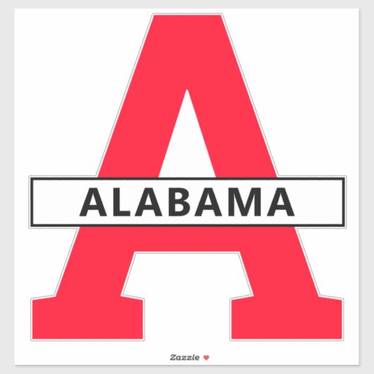 Sticker Alabama (Feuille)