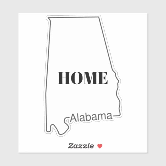 Sticker Alabama (Feuille)