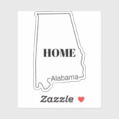 Sticker Alabama (Feuille)