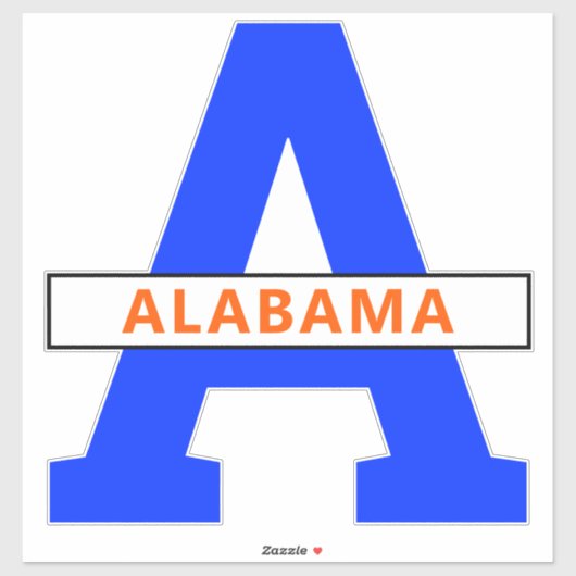 Sticker Alabama (Feuille)