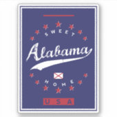 Sticker Alabama (Devant)