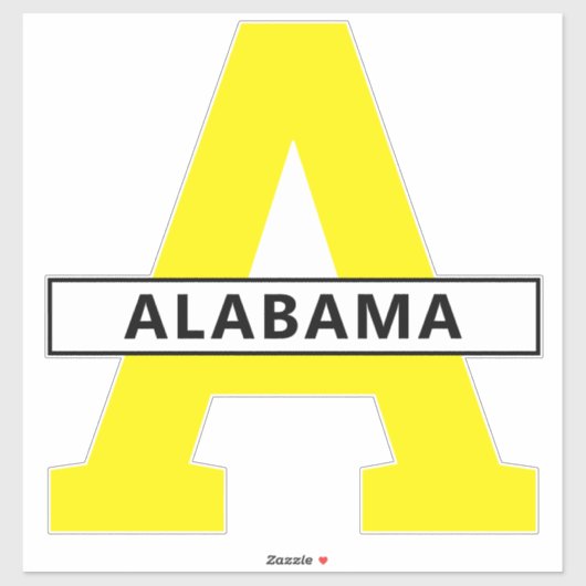 Sticker Alabama (Feuille)