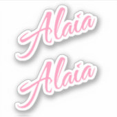 Sticker Alaia nom x2 (Devant)