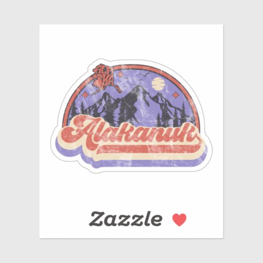 Sticker Alakanuk, Alaska (Feuille)