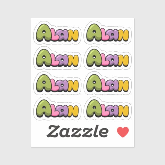 Sticker Alan (Feuille)