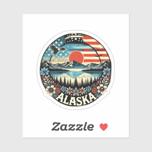 Sticker Alaska (Feuille)