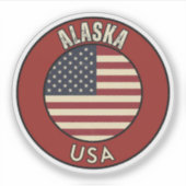 Sticker Alaska Adventure - The Last Frontier Gift (Devant)