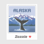 Sticker Alaska | Baleine (Feuille)