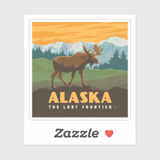Sticker Alaska | Oie frontière (Feuille)