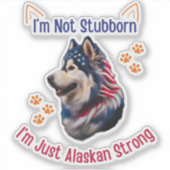 Sticker Alaskan Malamute (Devant)