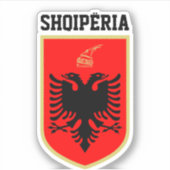 Sticker Albanie Armoiries (Devant)