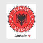 Sticker Albanie, Elbasan (Feuille)
