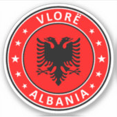 Sticker Albanie, Vlorë (Devant)