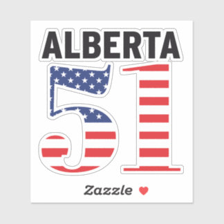 Sticker Alberta 51e État américain WEXIT
