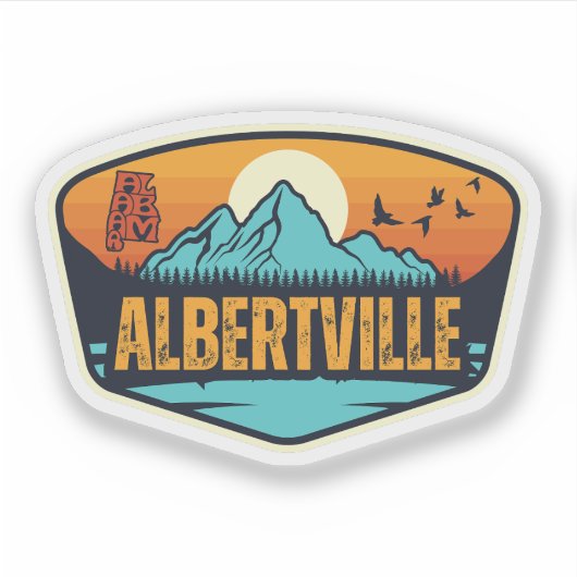 Sticker Albertville, Alabama (Devant)