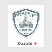Sticker Albula pass moto suisse alpes tour x (Feuille)
