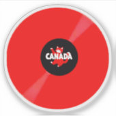 STICKER ALBUM DISQUE ROUGE (Devant)