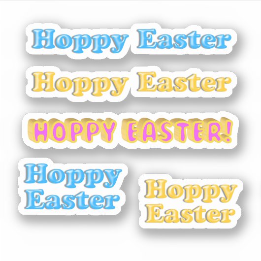 Sticker Album Scrapbooking Joyeuses Pâques (Devant)