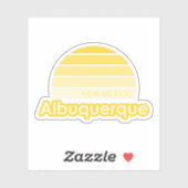 Sticker Albuquerque Nouveau-Mexique (Feuille)