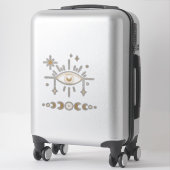Sticker alchimie ésotérique sorcière (Sur valise)