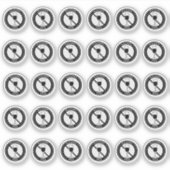 Sticker Alcohol Free Wedding Place Card Mini Meal Choice (Devant)