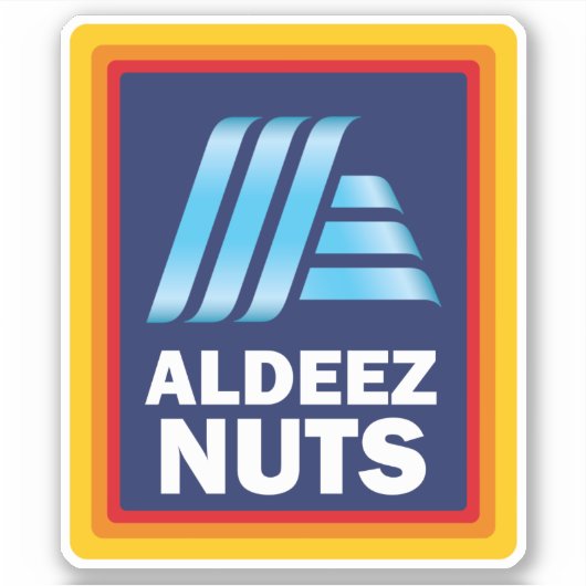 STICKER ALDEEZ NUTS (Devant)