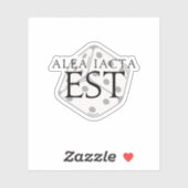 Sticker Alea Iacta Est (Le Mort A Été Cast) (Feuille)