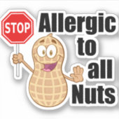 Sticker Alerte anti-allergie (Devant)
