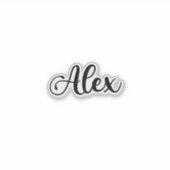 Sticker Alex Name - Calligraphie manuscrite (Devant)