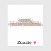 Sticker Alexa, fais ma carte - Infirmière drôle (Feuille)