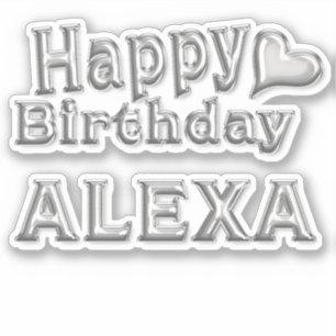 Sticker Alexa Happy Birthday