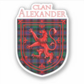 Sticker Alexander Hunting Tartan Scottish Plaid (Devant)