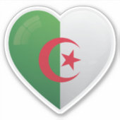Sticker Algérie Love Drapeau (Devant)