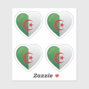 Sticker Algérie Love Drapeau