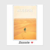 Sticker Algérie Travel Art Vintage (Feuille)