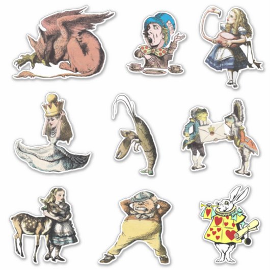 Sticker Alice Au Pays Des Merveilles (Devant)