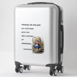 Sticker Alice In Wonderland - Devis Aventure Flamant rose