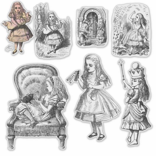 Sticker Alice vintage (Devant)